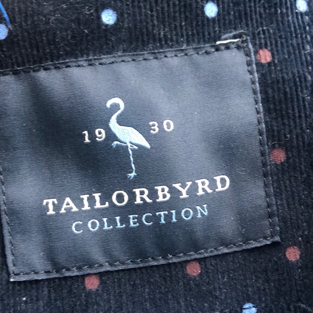 Tailorbyrd Collection Sport Jacket Men's size 40L Cotton Stylish navy blue - Picture 5 of 14
